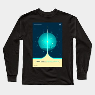 NASA Atomic Clock Mission Blue Long Sleeve T-Shirt